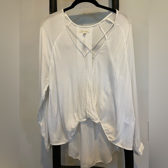Silence + Noise open front blouse. Size M - Picture 1 of 4
